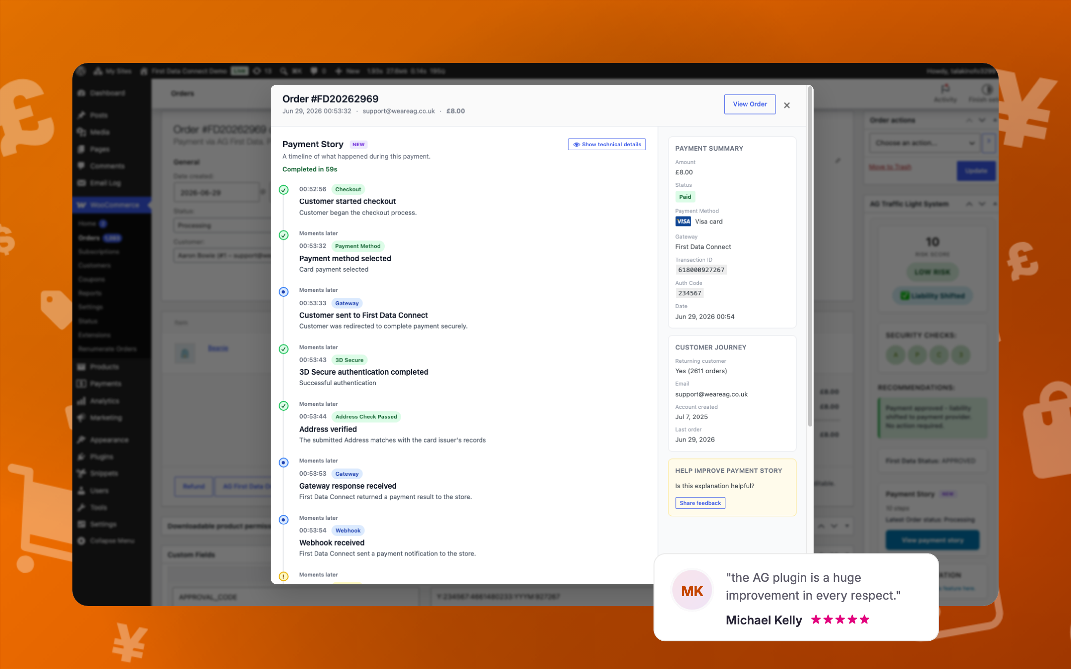 See every step of the payment journey